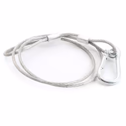 BeamZ 853.310, Câble de sécurité, Acier inoxydable, Acier, 600 mm, 2 mm, 1 pièce(s)