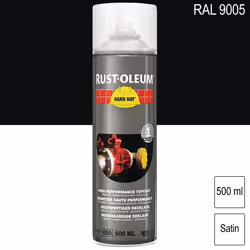 Couche de finition Hard Hat Ral-couleurs noir foncé satin RAL 9005 500ml - RUST-OLEUM - 2176