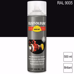 Peinture de finition industrielle aérosol Hard Hat brillant 500ml RUST-OLEUM • Qualité supérieure • Pour acier Non revêtu, bo ...