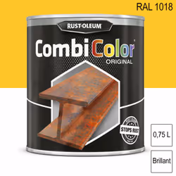 Peinture fer CombiColor Original 750ml RUST-OLEUM • Primaire et couche de finition tout-en-un • Pour une application sur la r ...