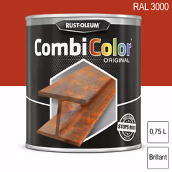 Peinture fer CombiColor Original 750ml RUST-OLEUM • Primaire et couche de finition tout-en-un • Pour une application sur la r ...