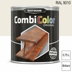 Rust-oleum - Peinture fer CombiColor Original ral 9010 Blanc pur brillant 750ml