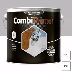Primaire antirouille Combiprimer mat 2,5L RUST-OLEUM Primaire à séchage rapide à base de résine alkyde courte en huile et de  ...