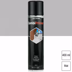 Primaire antirouille Combiprimer mat aérosol 400ml RUST-OLEUM - Recouvrable dans l'heure ou après 48 heures - Sans plomb ni c ...