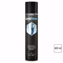 Primaire d'accrochage CombiPrimer aérosol 400ml RUST-OLEUM • Facile à appliquer • Couche bleue transparente • Recouvrable apr ...