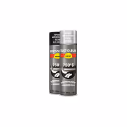 Peinture finitions Hard Hat® aluminium haute température 750° 500ml - RUST-OLEUM - 7715
