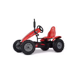 BERG Kart à pédales avec XL-frame Case IH avec 3 vitesses, 5 an(s), Plastique, Métal, Rouge, Noir