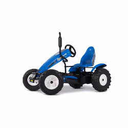 BERG Kart à pédales avec XL-frame New Holland avec 3 vitesses, 5 an(s), Plastique, Métal, Bleu, Noir