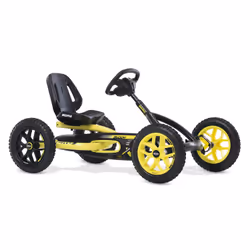 BERG Kart à pédales Buddy Cross, 3 an(s), 4 roue(s), Noir, Jaune