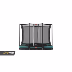 BERG Ultim Favorit trampoline InGround 280 cm green + Safety Net Comfort