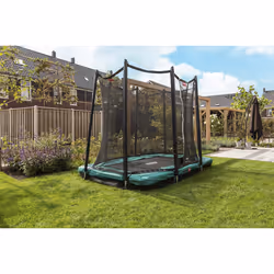 BERG Ultim Favorit trampoline InGround 280 cm green + Safety Net Comfort