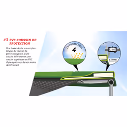BERG Favorit trampoline Regular 330 cm grey + Safety Net Comfort - Vue supplémentaire 7