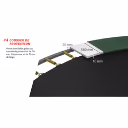 BERG Favorit trampoline Regular 330 cm grey + Safety Net Comfort - Vue supplémentaire 8