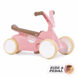 BERG Porteur et kart à pédales GO² Retro rose, 0,8 an(s)