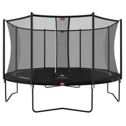 BERG Favorit trampoline Regular 430 cm black + Safety Net Comfort