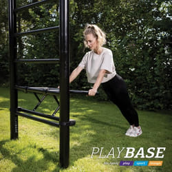 Barre à dips - BERG - PlayBase - Acier robuste - Montage facile - Utilisation extérieure