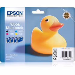 Epson Duck Multipack "Canard" (T0556) - Encres QuickDry N, C, M, J, 1 pièce(s), Multi pack