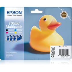 Epson Duck Multipack "Canard" (T0556) - Encres QuickDry N, C, M, J