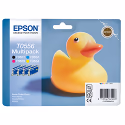 Epson Duck Multipack "Canard" (T0556) - Encres QuickDry N, C, M, J