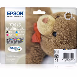Epson Teddybear Multipack "Ourson" (T0615) - Encres DURABrite Ultra N, C, M, J, 1 pièce(s), Multi pack
