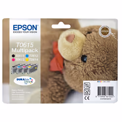 Epson Teddybear Multipack "Ourson" (T0615) - Encres DURABrite Ultra N, C, M, J