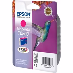 Epson Hummingbird cartouche d'encre Magenta T0803 Claria Photographic Ink, Encre à pigments, 1 pièce(s)