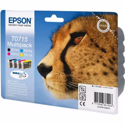 Epson Multipack 4-couleurs T0715 DURABrite Ultra Ink, 1 pièce(s), Multi pack