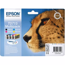 Epson Multipack 4-couleurs T0715 DURABrite Ultra Ink