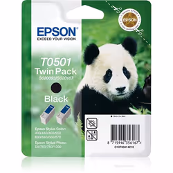 Epson Panda Double pack " " - Encre QuickDry N - S020206 + S020208, Encre à pigments, 15 ml, 1 pièce(s), Multi pack
