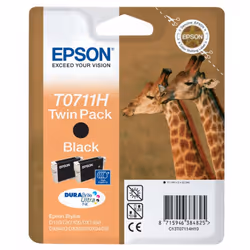 Epson Giraffe Double pack "Girafe" (T0711H) - Encre DURABrite N (HC)