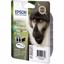 Epson Monkey Multipack "Singe" (T0896) - Encres DURABrite Ultra C, M, J