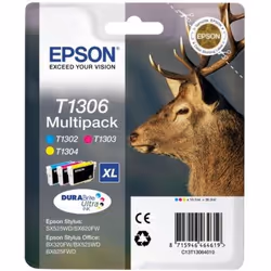 Epson Stag Multipack "Cerf" (T1306) - Encre DURABrite Ultra C, M, J (XL)