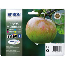 Epson Apple Multipack "Pomme" (T1295) - Encre DURABrite Ultra N, C, M, J