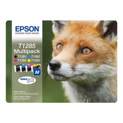 Epson Fox Multipack "Renard" (T1285) - Encre DURABrite Ultra N, C, M, J, 1 pièce(s), Multi pack