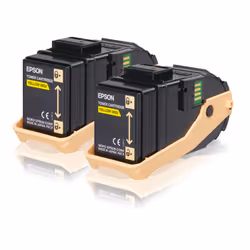 Epson Pack 2 Toners Jaune (2 x 7 500 p), 7500 pages, Jaune, 1 pièce(s)