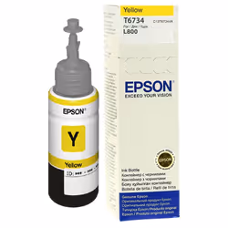 Epson T6734 Yellow ink bottle 70ml, Rendement standard, Encre à pigments, 1 pièce(s)