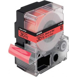Epson LC-7RBP9 - Couleur Pastel - Noir sur Rouge - 36mmx9m - LW-900P
