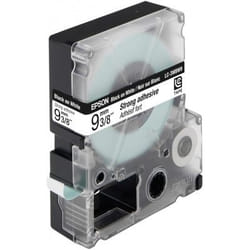 Epson LC-3WBW9 - Adhésif Fort - Noir sur Blanc - 9mmx9m - LW-300/400/400VP/700/900P