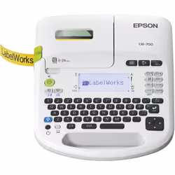 Epson LabelWorks LW-700, QWERTY, Transfert thermique, 180 x 180 DPI, 13 mm/sec, Blanc