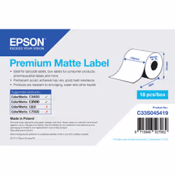 Epson Rouleau adhesif continu Premium Matte 102mm x 35 mm pour TM-C3400