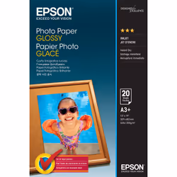Epson Photo Paper Glossy - A3+ - 20 Feuilles, Gloss, 200 g/m², A3+, 20 feuilles, - WorkForce WF-7620DTWF - WorkForce WF-7610D ...