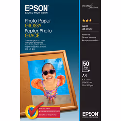 Epson Photo Paper Glossy - A4 - 50 Feuilles, Gloss, 200 g/m², A4, 50 feuilles, - WorkForce WF-7610DWF - WorkForce WF-7110DTW  ...