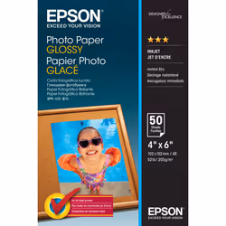 Epson Photo Paper Glossy - 10x15cm - 50 Feuilles, Gloss, 200 g/m², 50 feuilles, - WorkForce WF-7620DTWF - WorkForce WF-7610DW ...