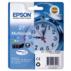 Epson Alarm clock 27 DURABrite Ultra, Encre à pigments, 3,6 ml, 1 pièce(s), Multi pack