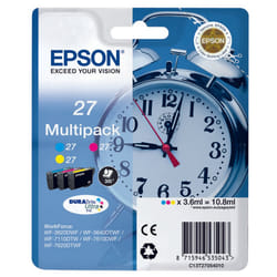 Epson Alarm clock 27 DURABrite Ultra cartouche d'encre 1 pièce(s) Original Cyan, Magenta, Jaune