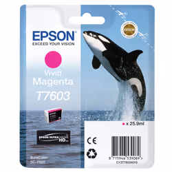 Epson T7603 Vivid Magenta, Encre à pigments, 25,9 ml, 1 pièce(s)