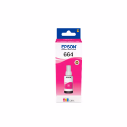 Epson 664 Ecotank Magenta ink bottle, Magenta, Epson, EcoTank L555 EcoTank L355 EcoTank ET-4550 EcoTank ET-4500 EcoTank ET-36 ...