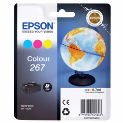 Epson Globe Monobloc 267 - encre DURABrite Ultra 3 couleurs, Encre à pigments, 6,7 ml, 200 pages, 1 pièce(s)