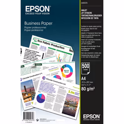Epson Business Paper - A4 - 500 feuilles, Impression à jet d'encre, A4 (210x297 mm), Mat, 500 feuilles, 80 g/m², Blanc