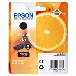 Epson Oranges C13T33314010, Encre à pigments, 6,4 ml, 250 pages, 1 pièce(s)